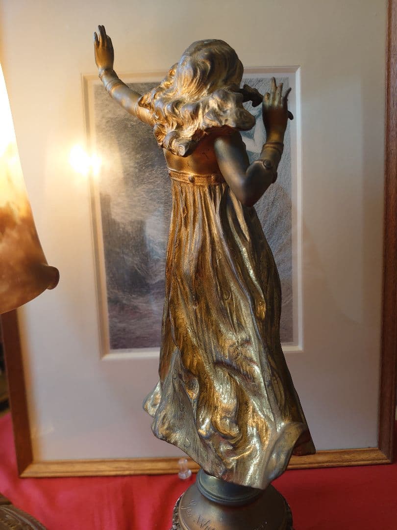 ドイツ19世紀 「Geo.Wagner」フランスアール・デコ ダンサーブロンズ像