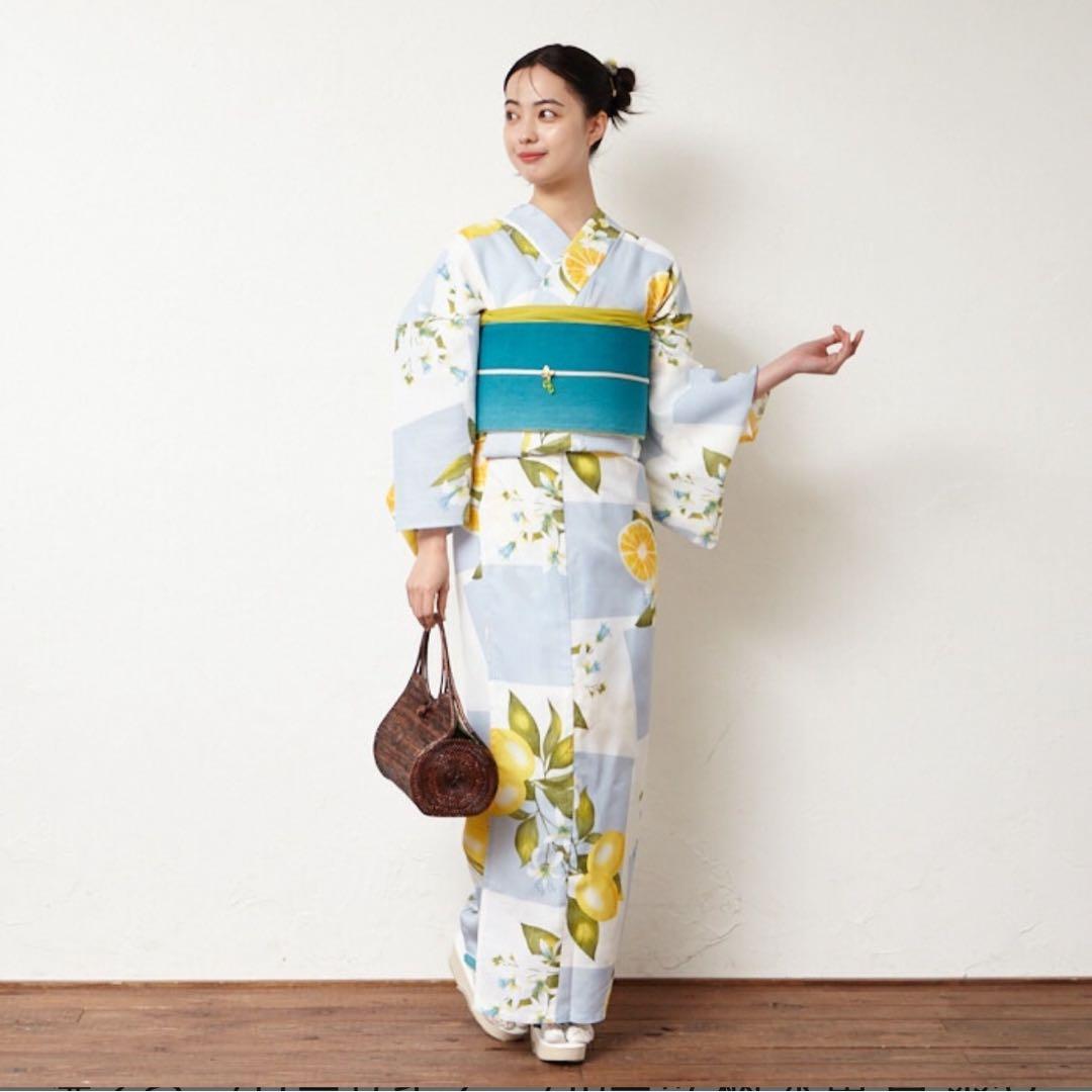 シーズンセール！ふりふ　新品！夏着物　浴衣　レモンと百合が可愛い！！！ 楽天市場】レモン 柄 浴衣（アイテム数（着物・浴衣セット）3点）の通販