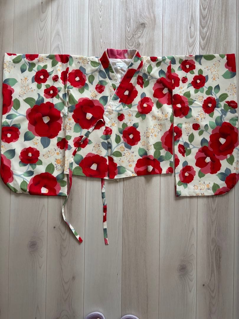 美品 キャサリンコテージ 袴クリーニング済み 110センチ 卒園式 椿柄