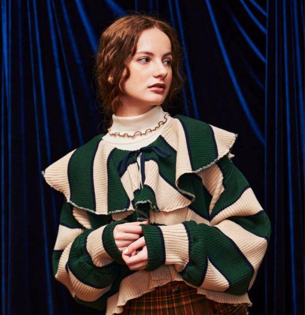 POPPY】あさぎーにょ ボーダーニット - メルカリ