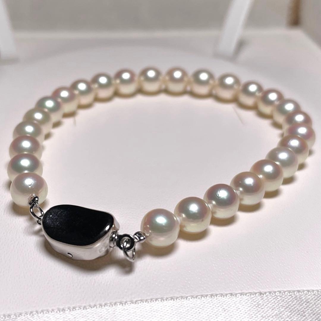 花珠級 アコヤパール 極上 ブレスレット お食事会 6.5〜7.0㎜ O611 花珠級 アコヤパール 極上 ブレスレット お食事会 6.5〜7.0㎜ O611 6.5