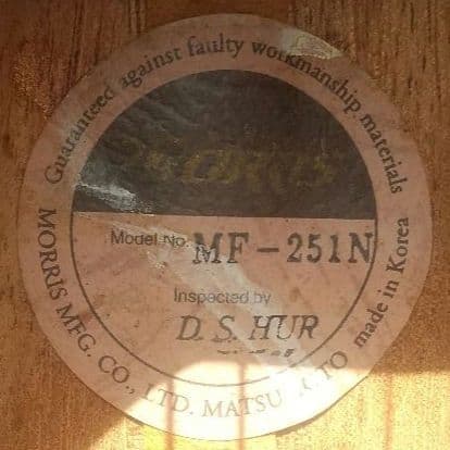 モーリス Morris MF-251N アコースティックギター - メルカリ