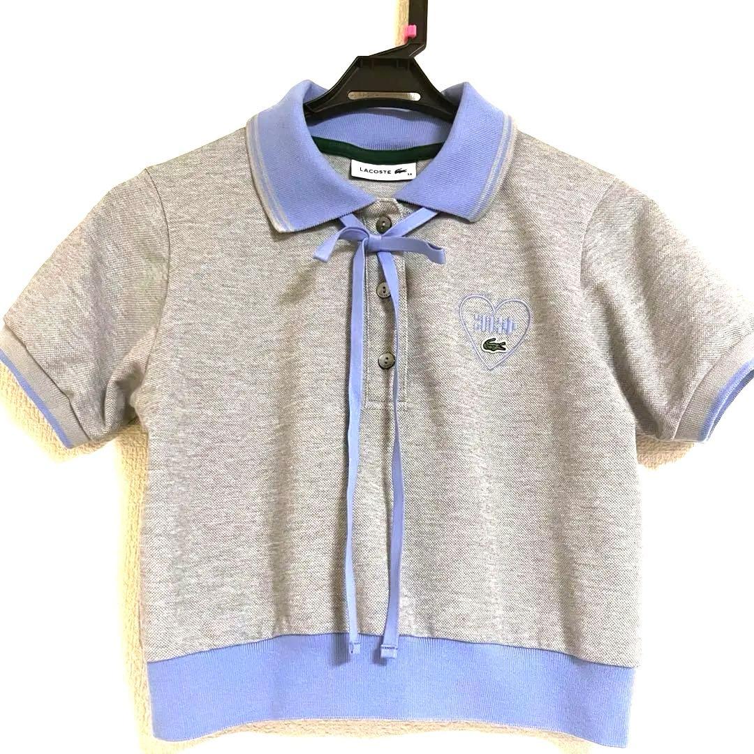 ILLIT LACOSTE アイリット ラコステ クロップドポロ ステッカー付