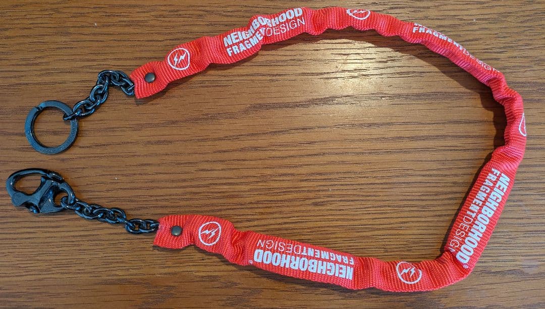ネイバーフッド×フラグメントデザイン ウォレットチェーン レッド
