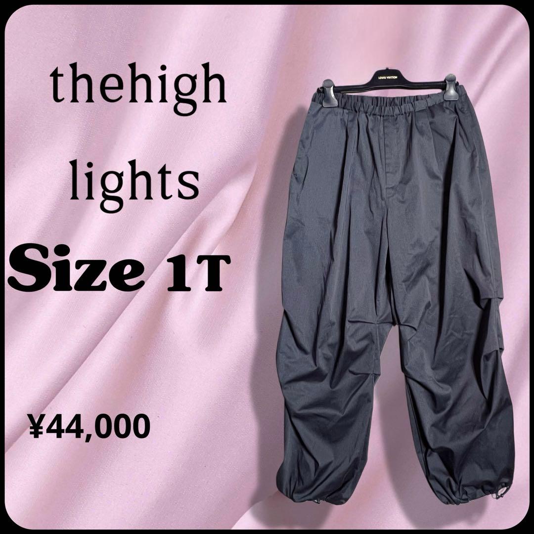 超人気❤️ザハイライツ　パラシュートパンツ　ネイビー　極美品です♪ SETUP7（セットアップセブン） カーゴパンツ 「SETUP7」スリット入り