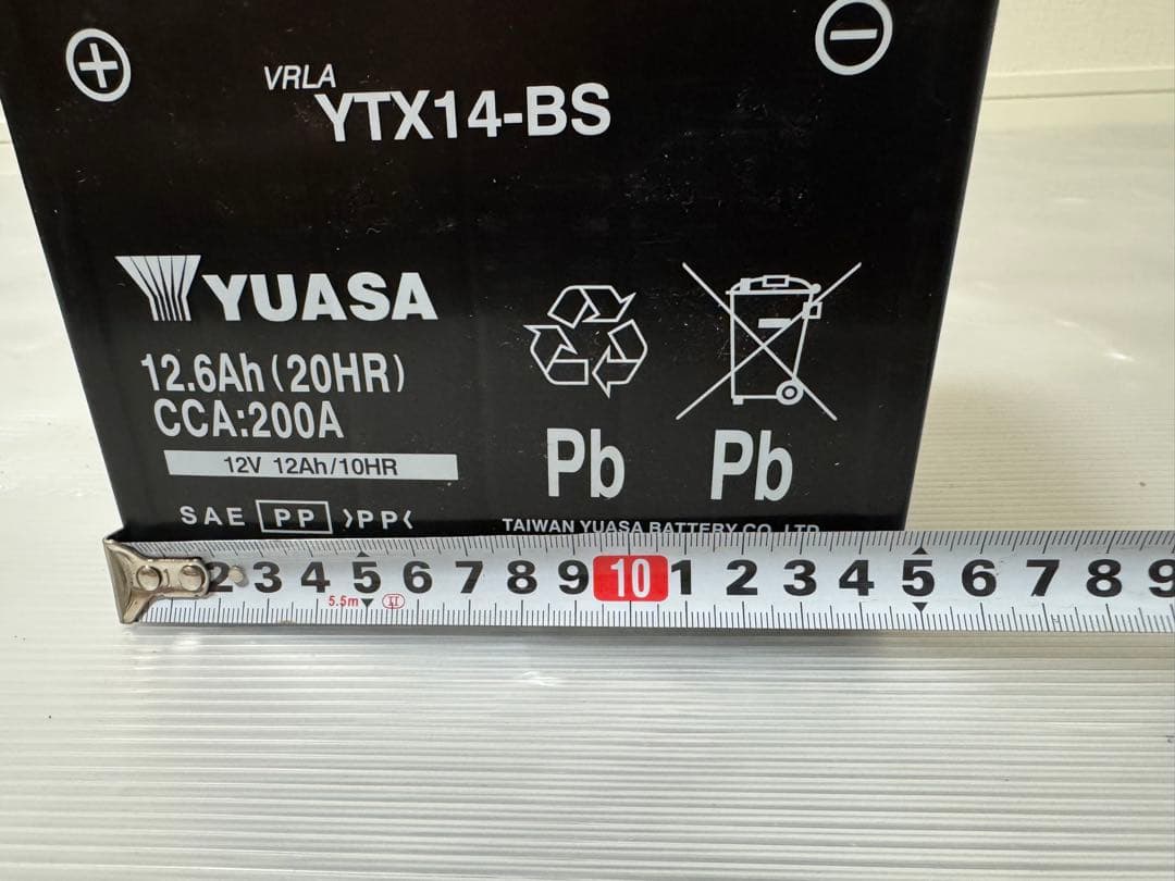 YUASA YTX14-BS 12V バッテリー 12.6Ah