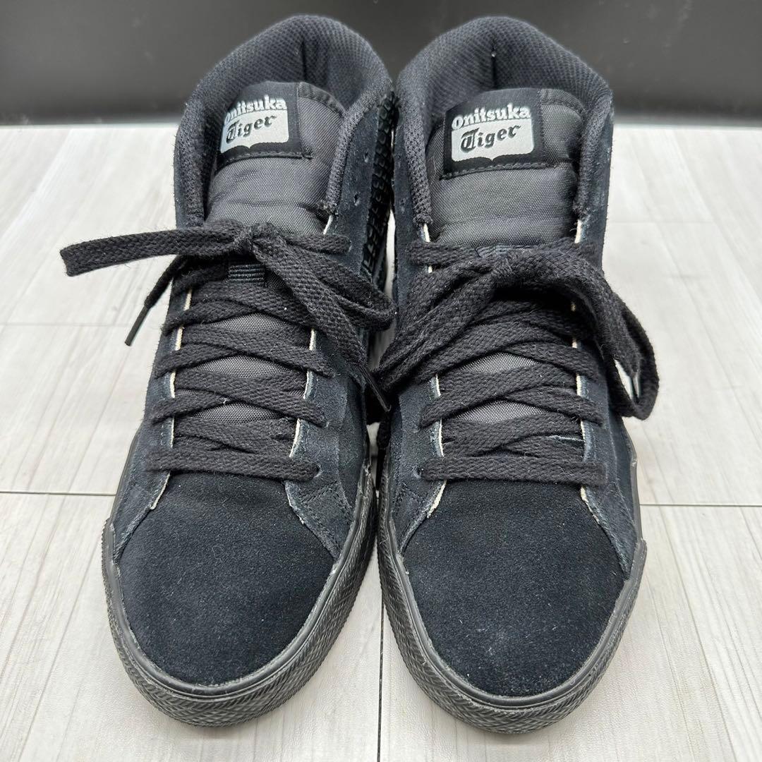 オニツカタイガー】スニーカー23.5 ハイカット ブラック スエード