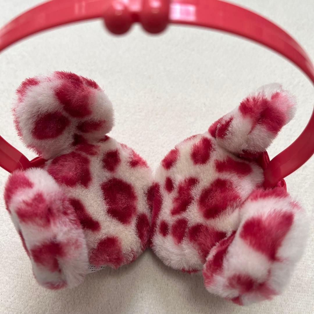 ディズニー ヒョウ柄 ピンク イヤーマフ - メルカリ