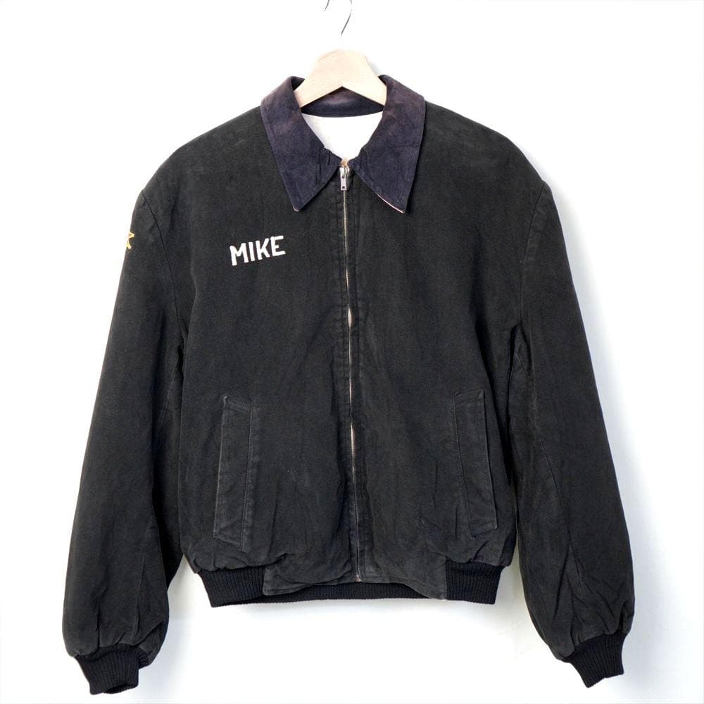 50s ビンテージ ミリタリー スーベニアジャケット スカジャン 黒 戦車