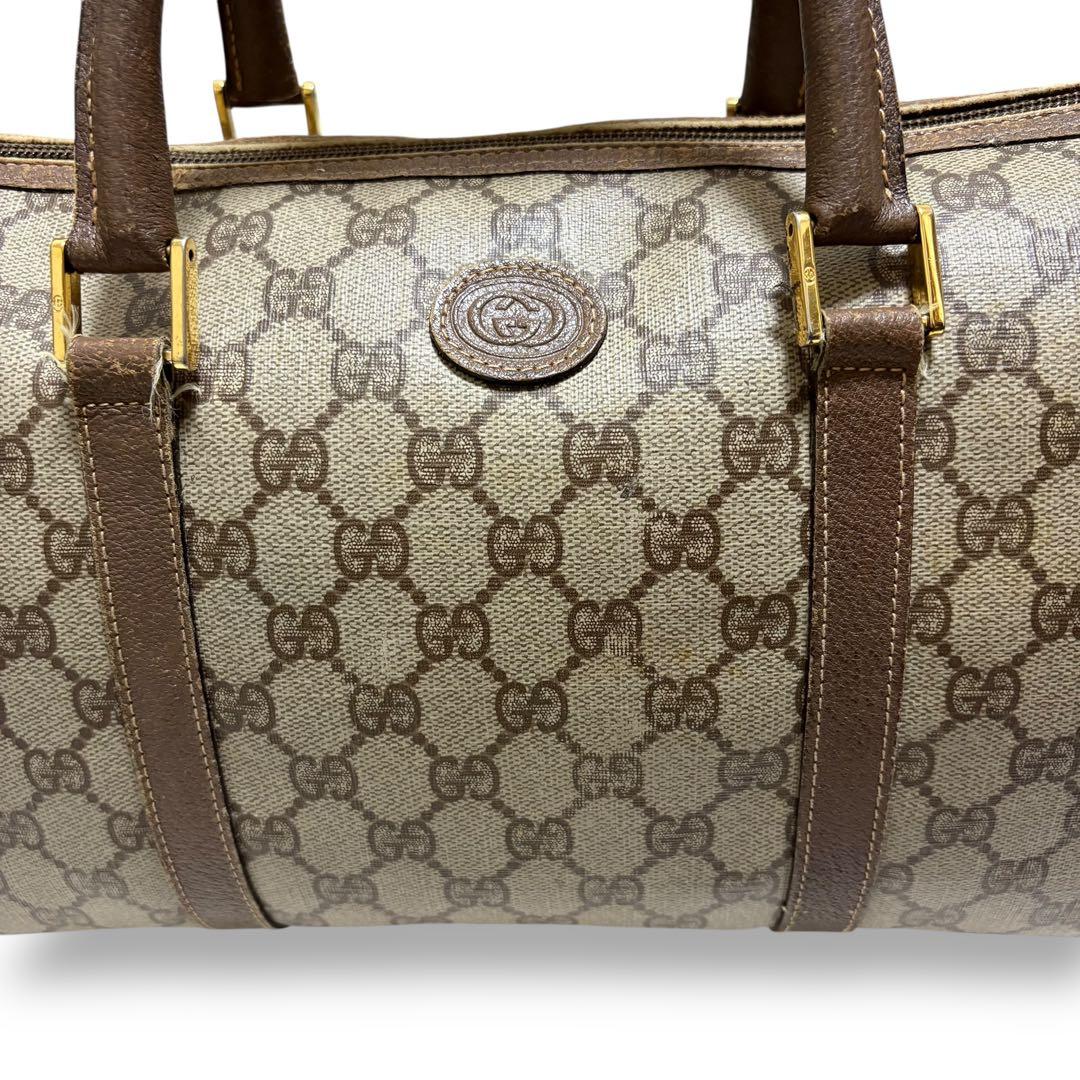 GUCCI ミニボストンバッグ GGスプリーム インターロッキング PVC