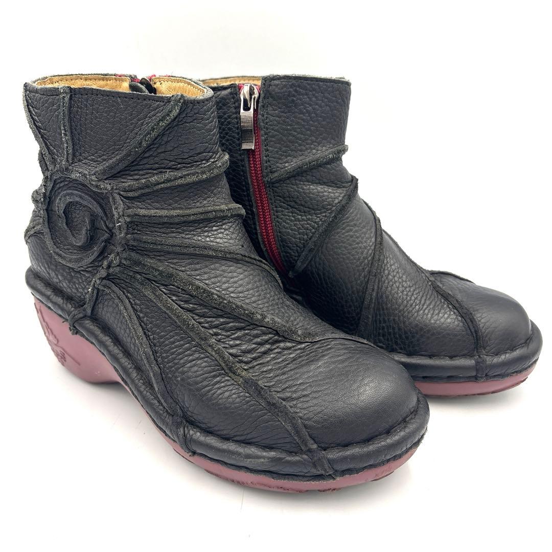 エスタシオン うずまき ショートブーツ【M】23cm ブラック サイドジップ 楽天市場】【送料無料】メンズ・Estacion～エスタシオン～・うずまき
