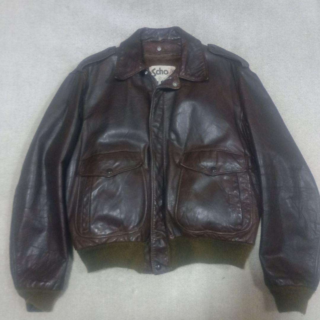SCHOTT 184SM フライトジャケット　SIZE 46 Schott N.Y.C（ショット） SCHOTT 184SM A-2 レザーフライトジャケット