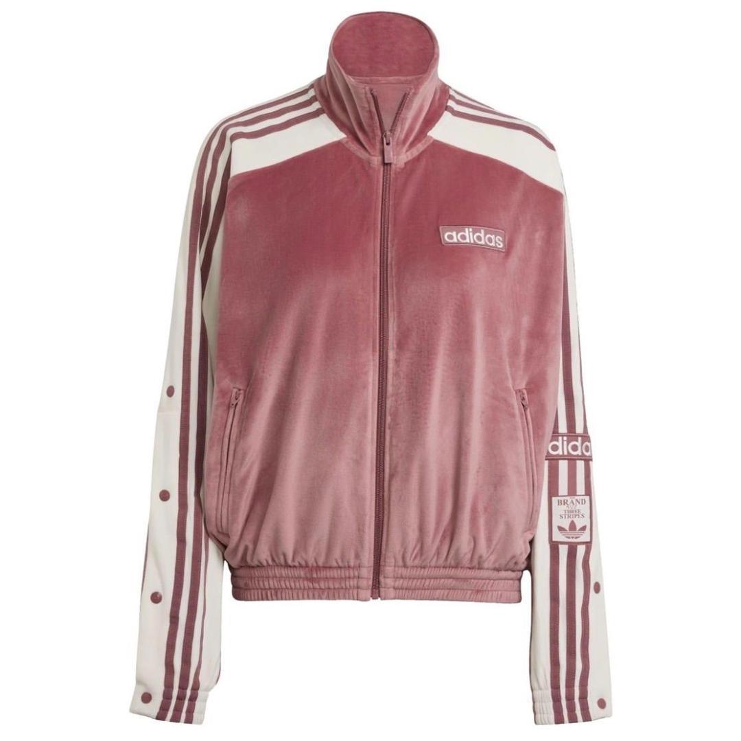adidas アディブレイク ベロア トラックトップ 重盛さと美 L ピンク