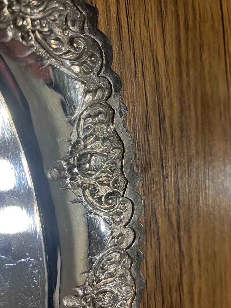 アンティーク銀食器 シルバー800 クリーマー・シュガーポット・トレイ