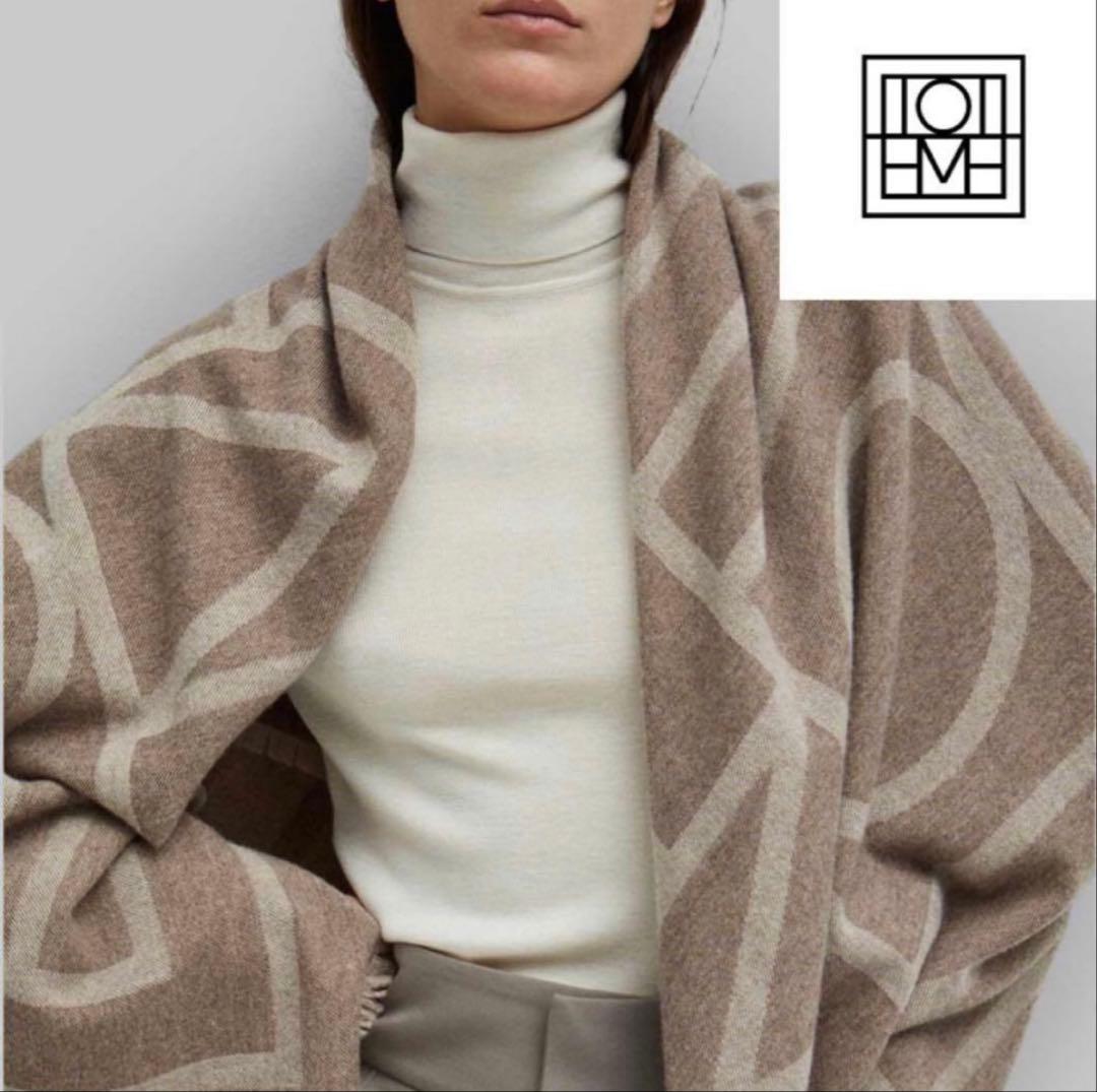 toteme モノグラム 大判ストール スカーフ トーテム 正規品