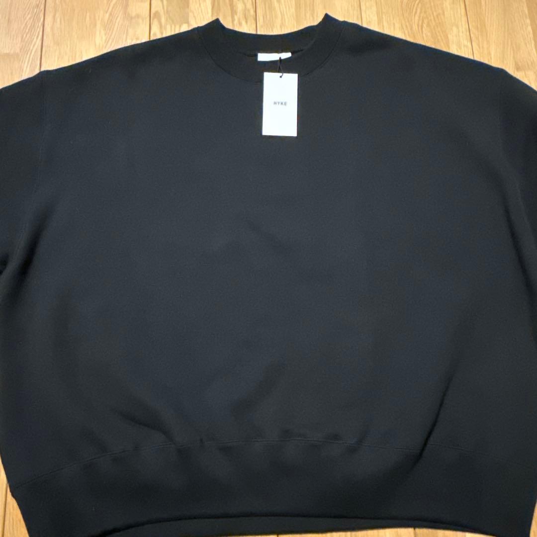 HYKE スウェット 黒 トレーナー 新品 タグ付き 5 XXL