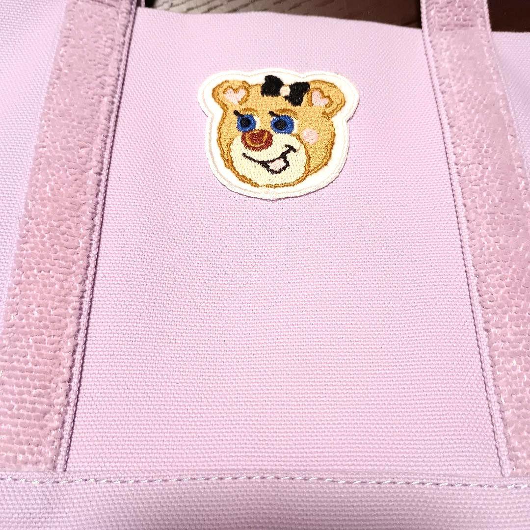 美品 フェイラー オールドテディガール ワッペントートバッグ