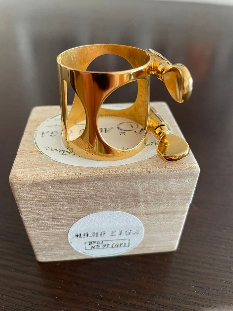 モモリガ B♭クラリネット リガチャー 洋白(NS)GPタテ