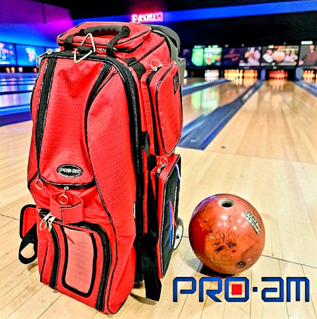 PRO-AM(American Bowling Service)ボウリングバッグ - メルカリ