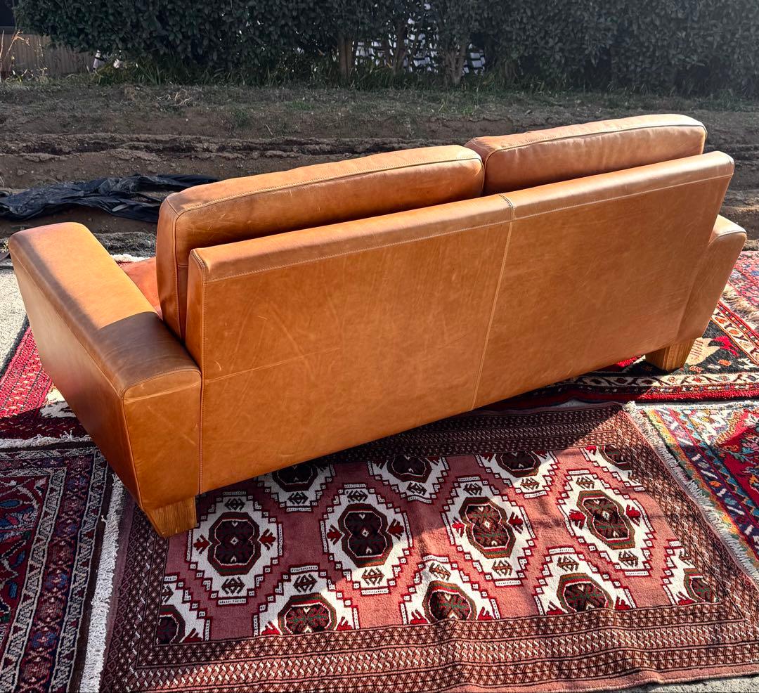 ACME FURNITURE フレスノ ソファ レザー キャメル 3人掛 - メルカリ