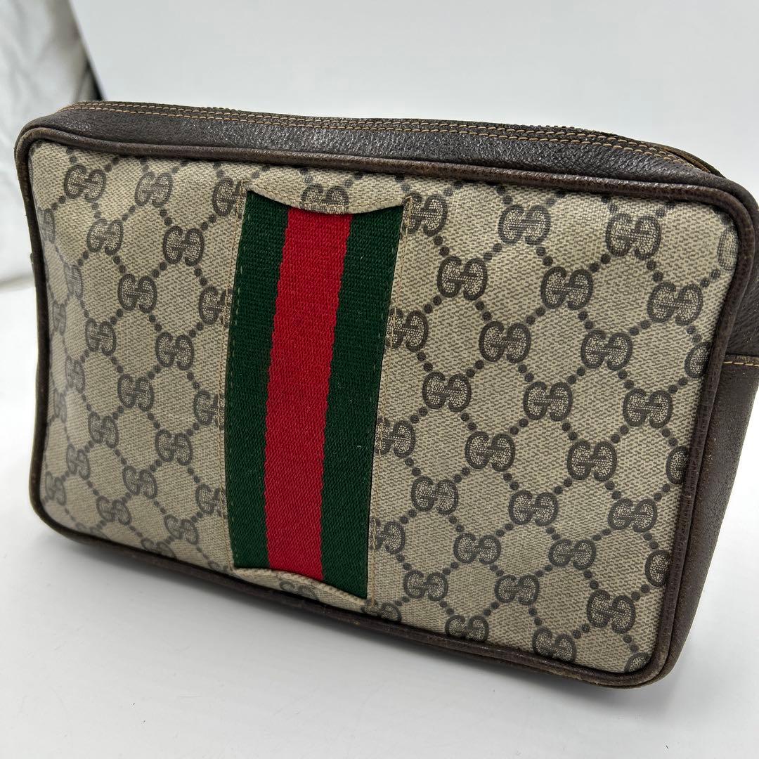 GUCCI シェリーライン GGスプリーム オールドグッチ クラッチバッグ