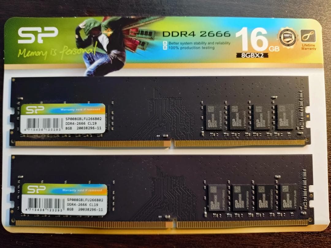 メモリー Silicon Power DDR4 2666 16GB (8GBx2) Silicon Power（シリコンパワー） pcメモリ 16gb 8gb x 2 デスクトップ