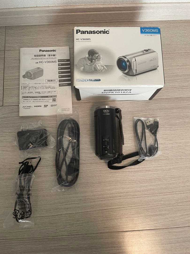 Panasonic HC-V360MS ビデオカメラ　動作確認済み Amazon.co.jp: パナソニック HDビデオカメラ V360M 16GB 高倍率90倍