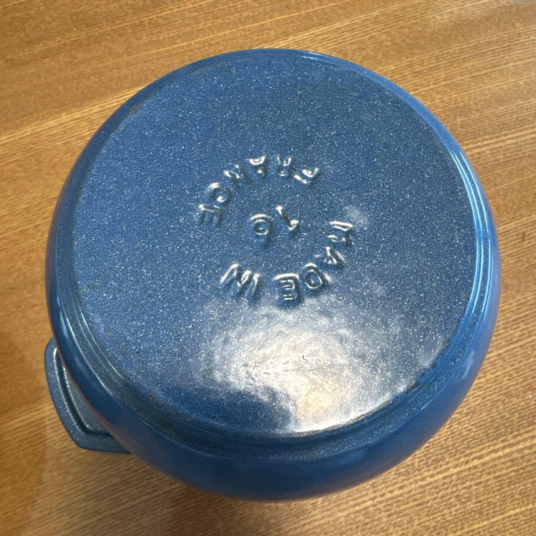 ストウブ ラ・ココット de GOHAN 16cm ルミナスブルー【中古】 - メルカリ