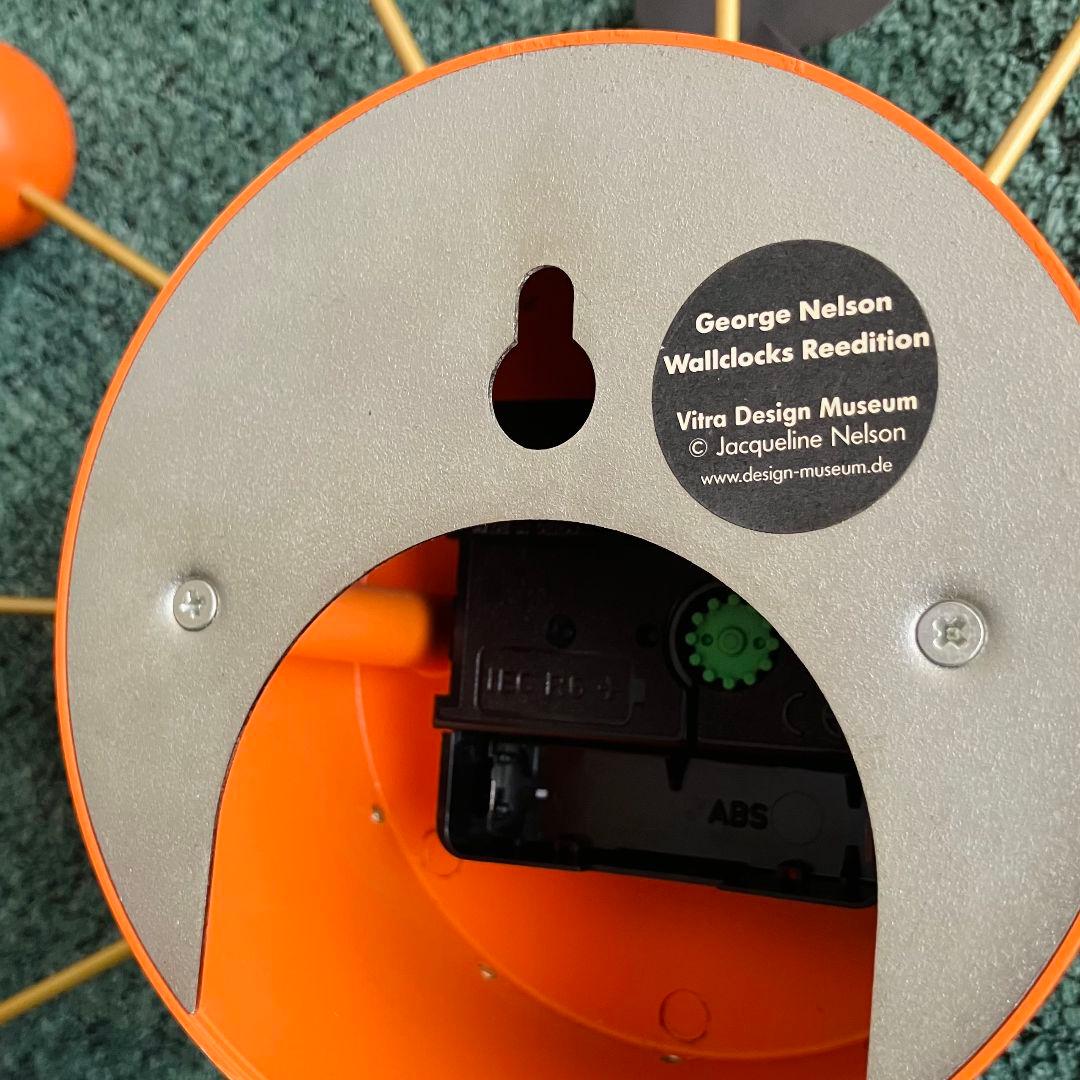 美品 正規品 オレンジ ボールクロック vitra ジョージネルソン - メルカリ