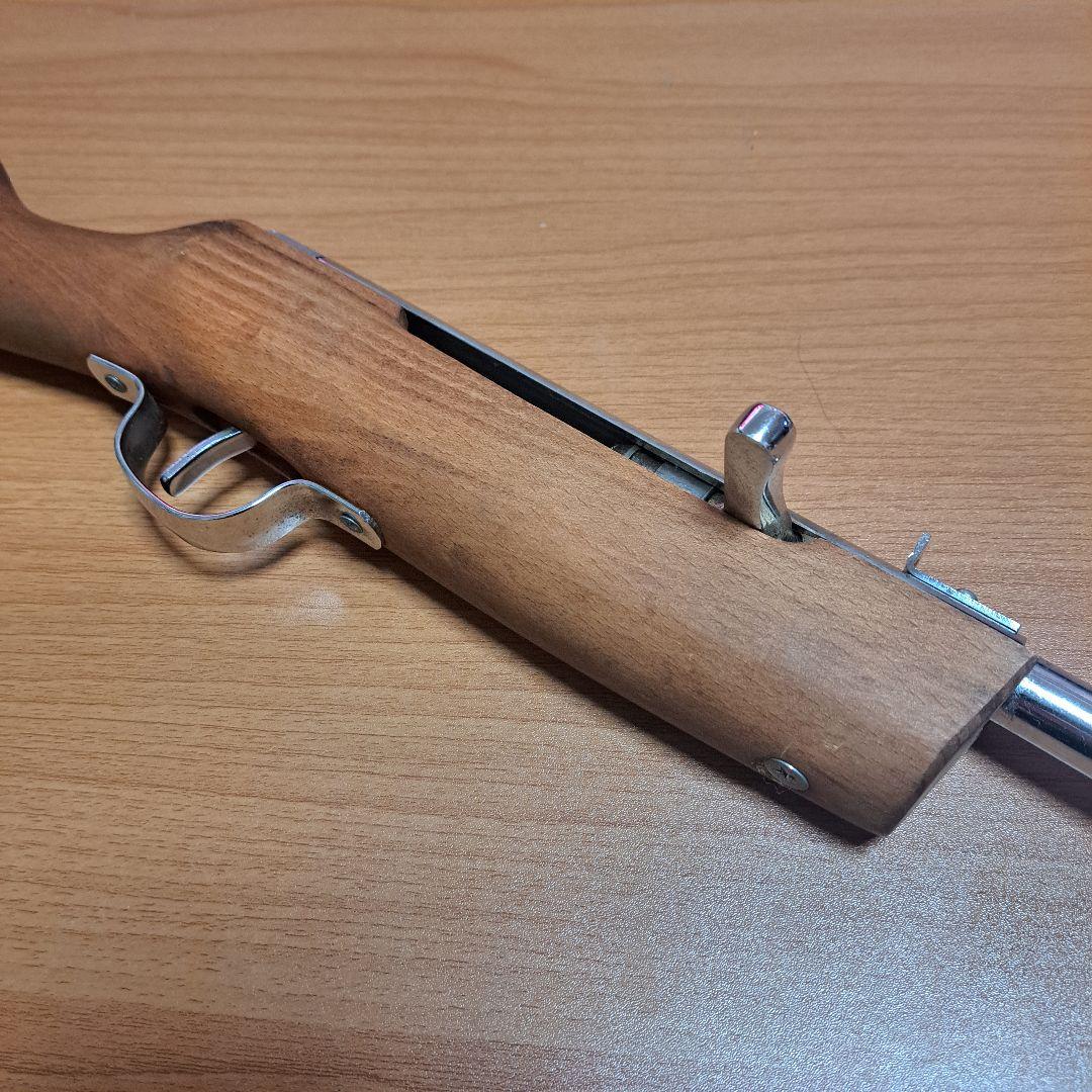 ナカヤシルバー 射的銃 コルク銃 縁日 露天 木製ライフル 昭和レトロ