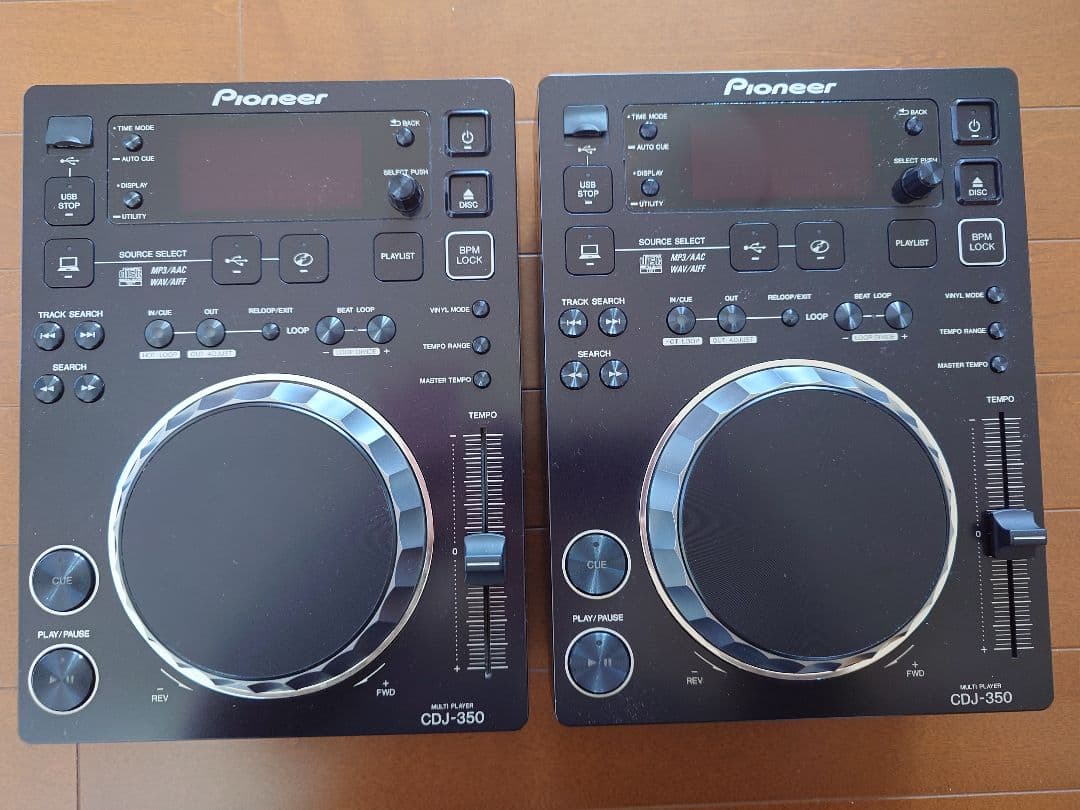 Pioneer CDJ-350 2台セット【動作確認済】 Pioneer CDJ-350 Digital Multi Player and DJM-350 2-channel Mixer