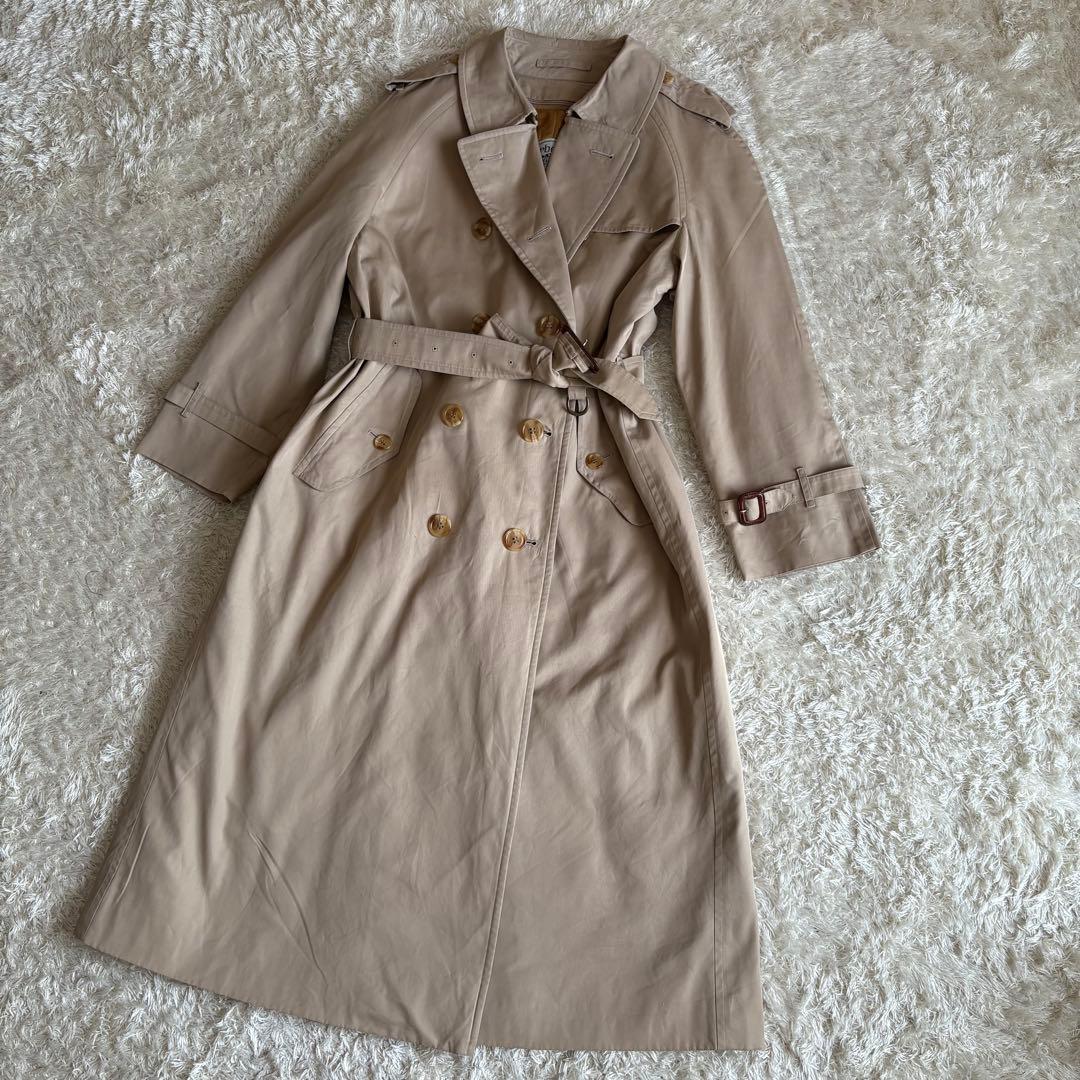 バーバリー トレンチコート ノバチェック ライナー M レディース 白