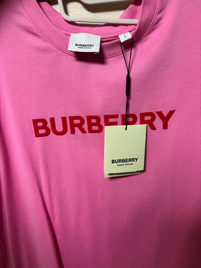 BURBERRY ピンク 半袖Tシャツ S Burberry Logo Print Cotton T-shirt in Alabaster Pink | eBay