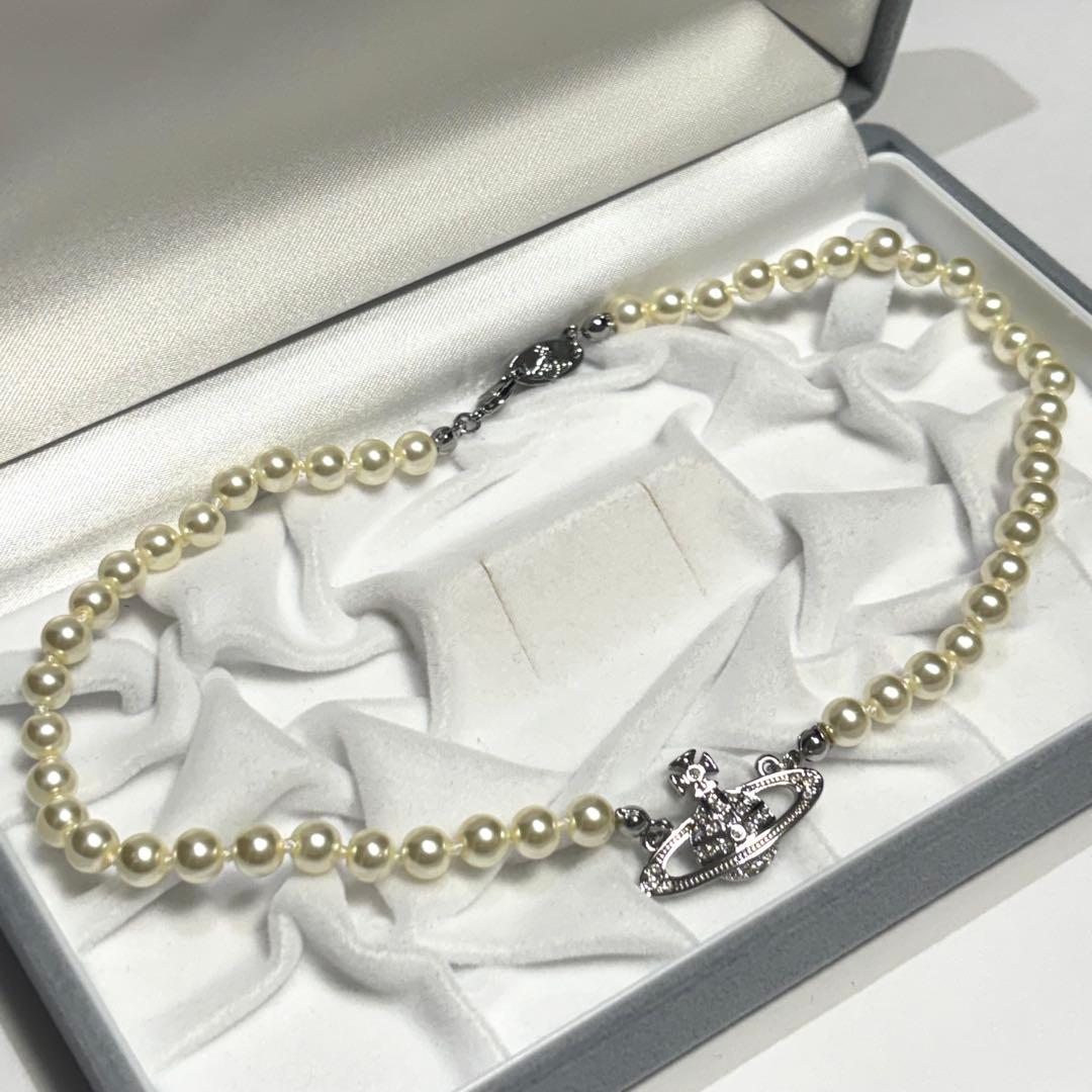 未使用級 正規品 ヴィヴィアンウエストウッド パールネックレス オーブ