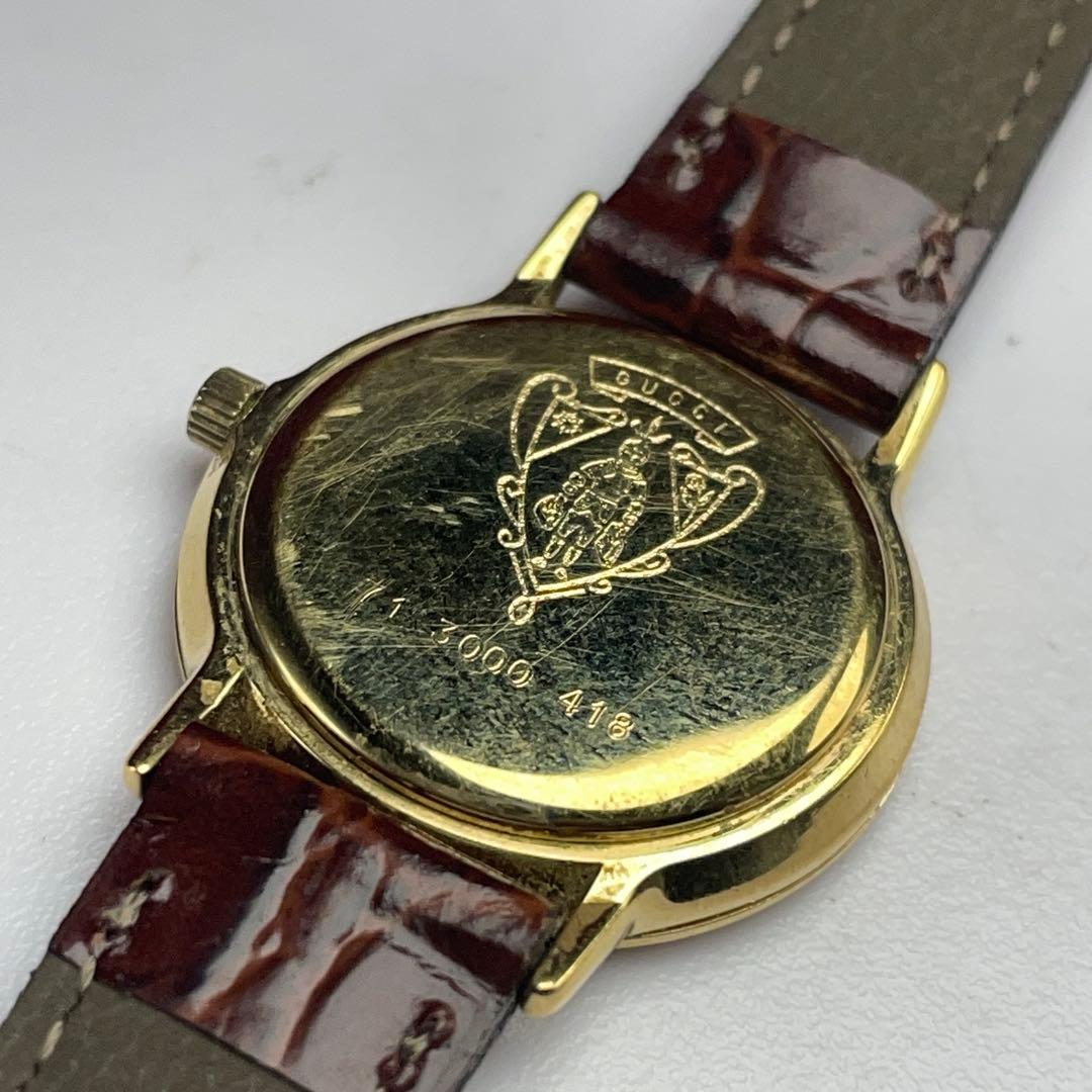 VINTAGE GUCCI グッチ 3000M 高級 90s クォーツ スイス製 - メルカリ
