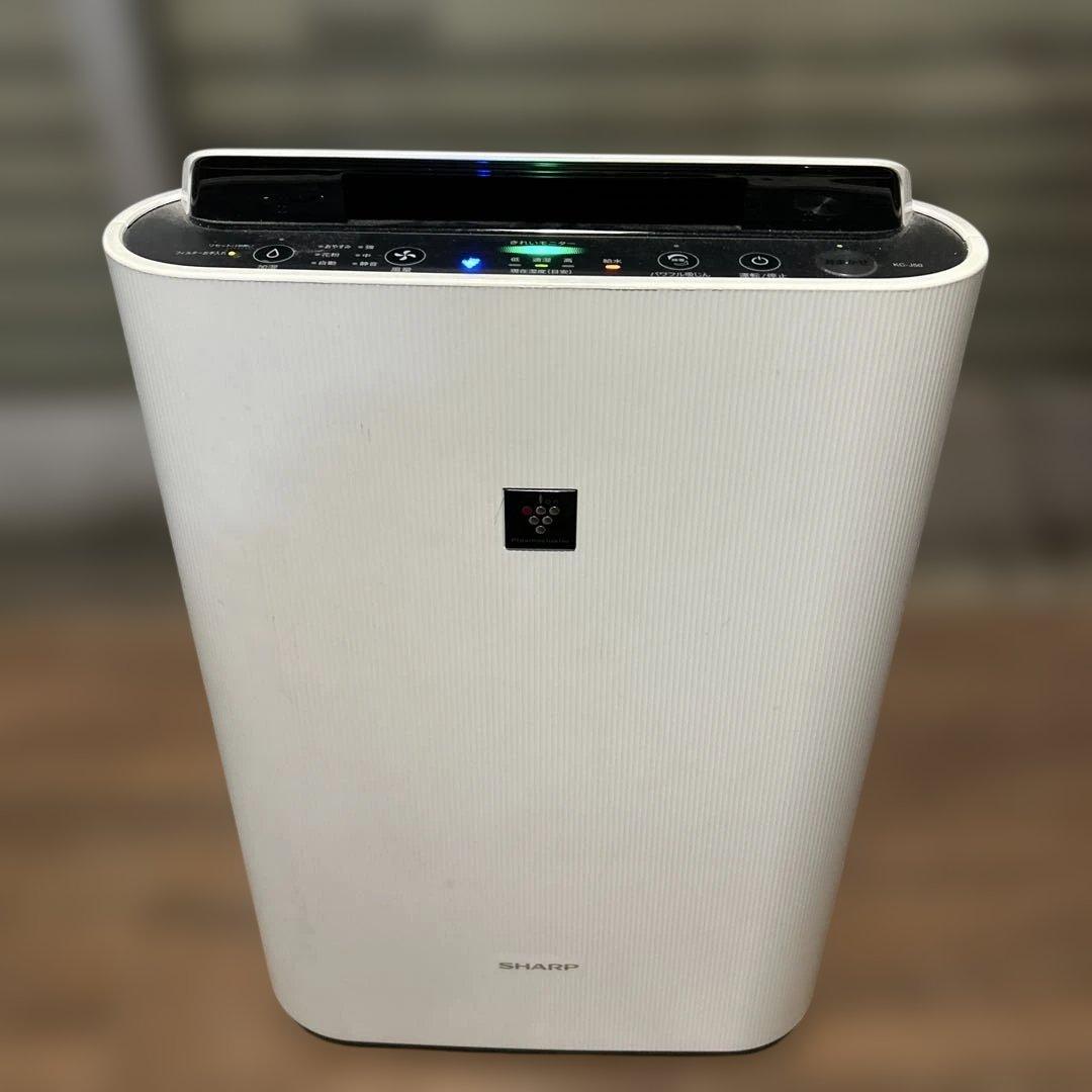 SHARP 加湿空気清浄機 KC-J50-W 2021年製 SHARP（シャープ） KC-J50-W 加湿空気清浄機 (ホワイト系) : 家電の