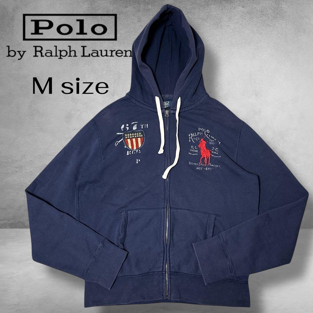 POLO RALPH LAUREN フルジップアップパーカー ネイビー フェード Amazon | Polo Ralph Lauren クラシック フルジップ フリース フード