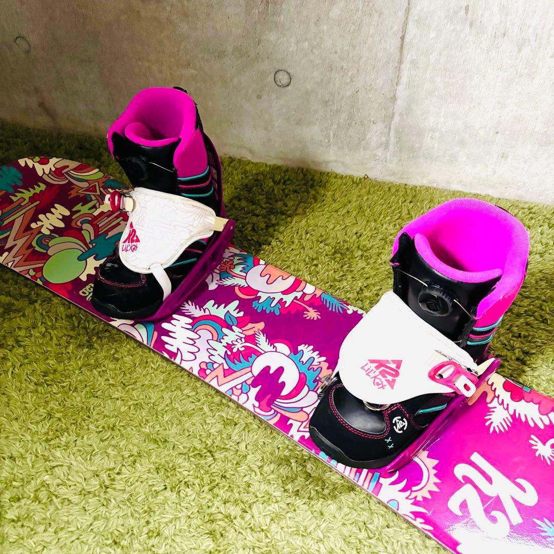 ♡可愛い】 K2 LILKANDI キッズ スノーボード セット 120