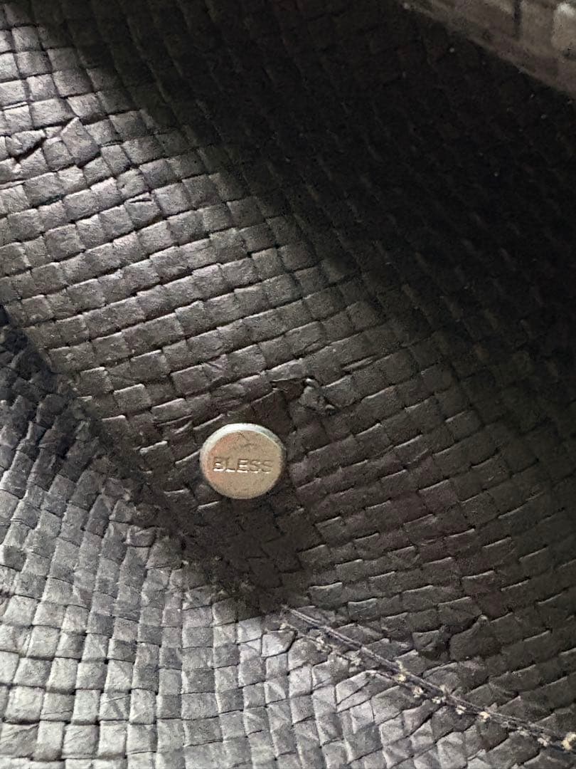 年始セール！【超希少】BLESS 黒 変形編み込み麦わらハット