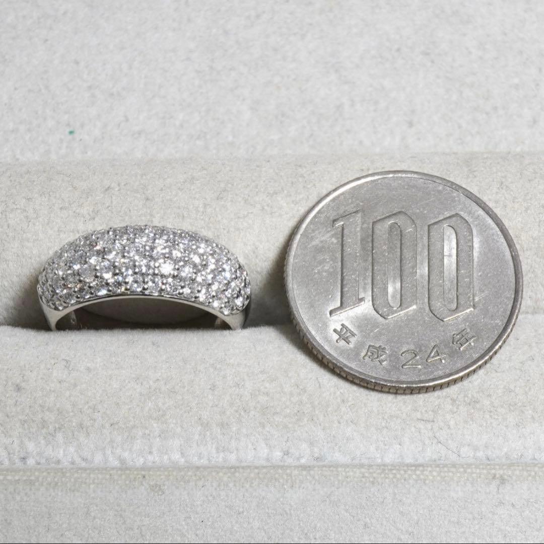 ダイヤ リング ダイヤモンド 指輪 1.0ct プラチナ パヴェ 1ct 12号