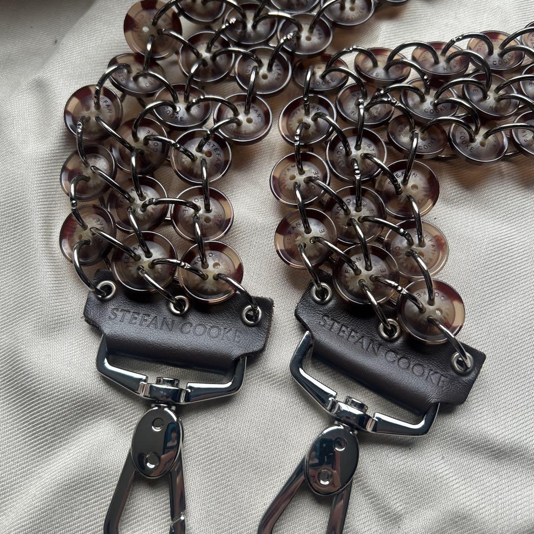 Stefan cooke Brown button bag strap - メルカリ