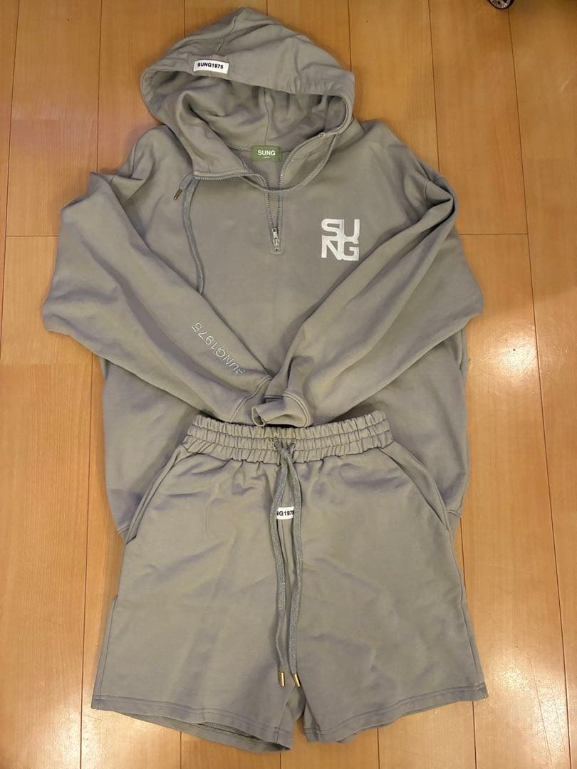 SUNG1975 フーディー＆ショートパンツ セット All Products – SUNG-1975-