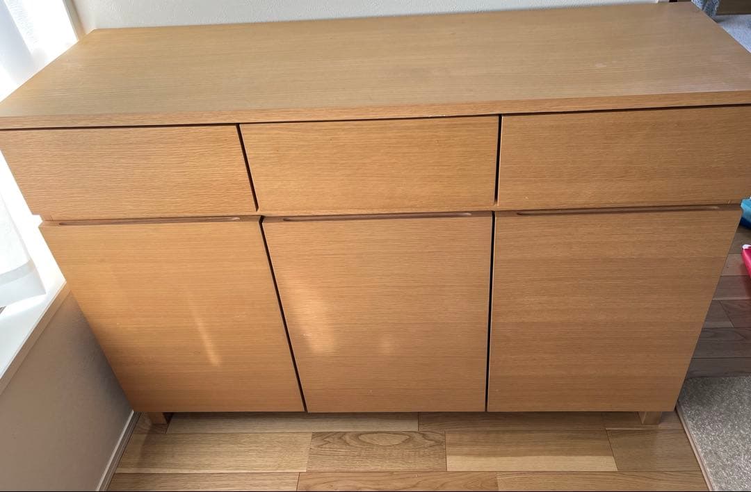 無印良品　オーク材キャビネット大 木製扉 木製キャビネット 木扉 オーク材突板 | 無印良品