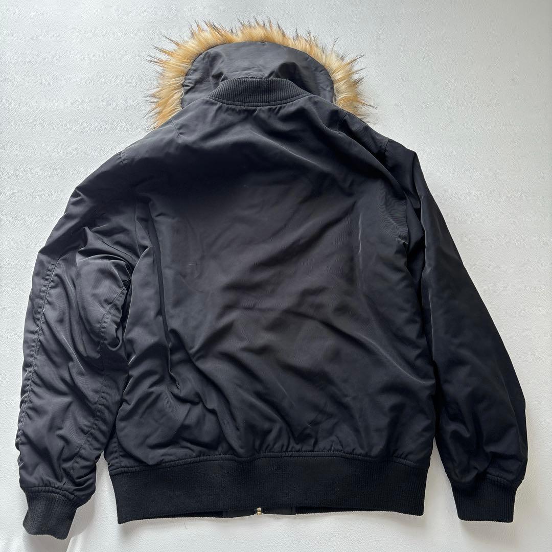 Y2K N2B OPIUM 短丈 フライト ボンバージャケット ファー 黒 - メルカリ