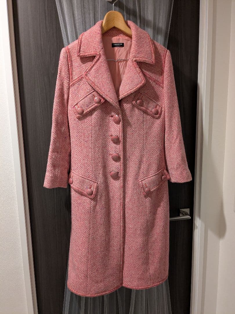 キャサリン妃　ANDREW GN　検 Massimo Dutti ツイードコート ミックスツイード・ノーカラーコート/DoCLASSE