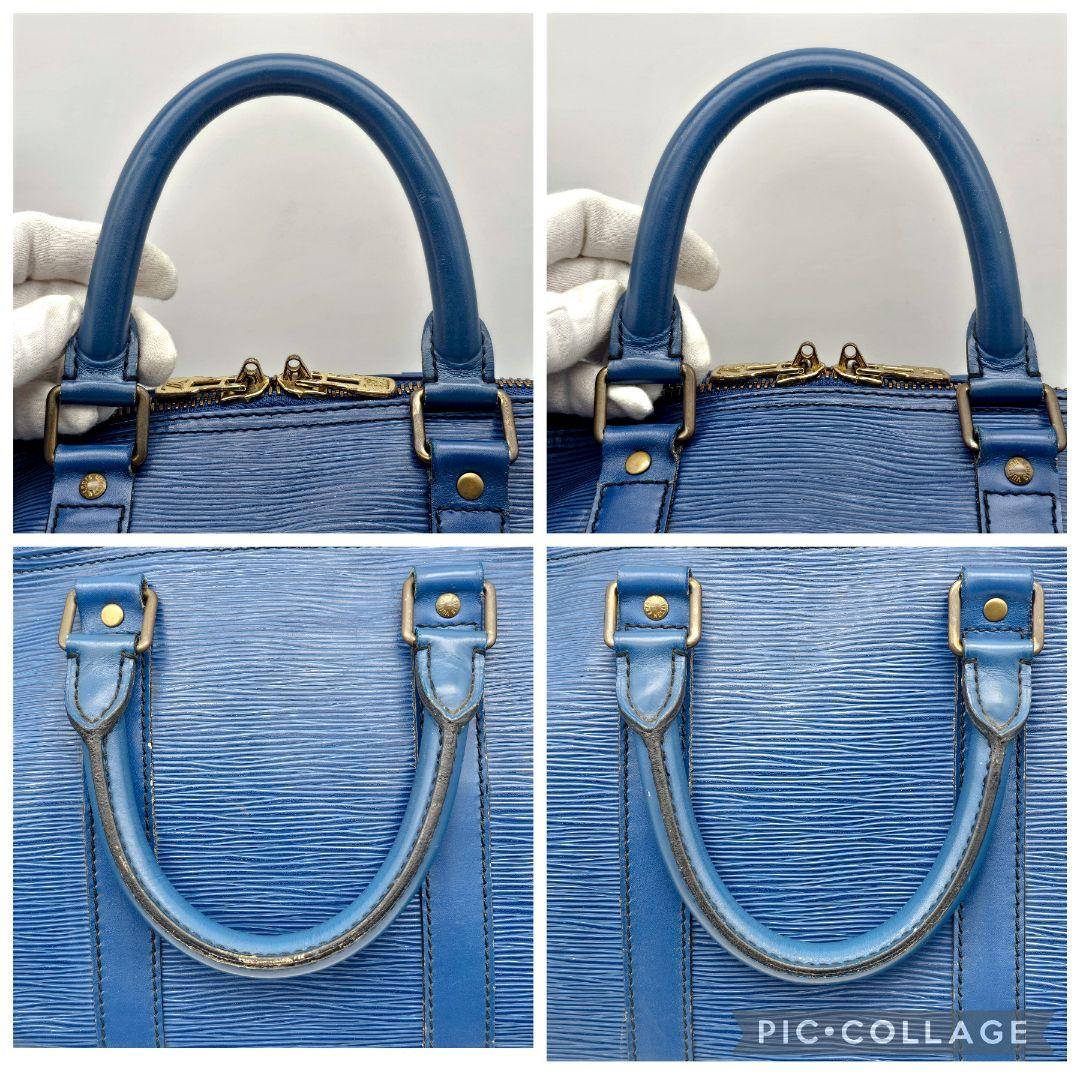 ルイヴィトン キーポル45 エピ トレドブルー 旅行かばん ボストン 114