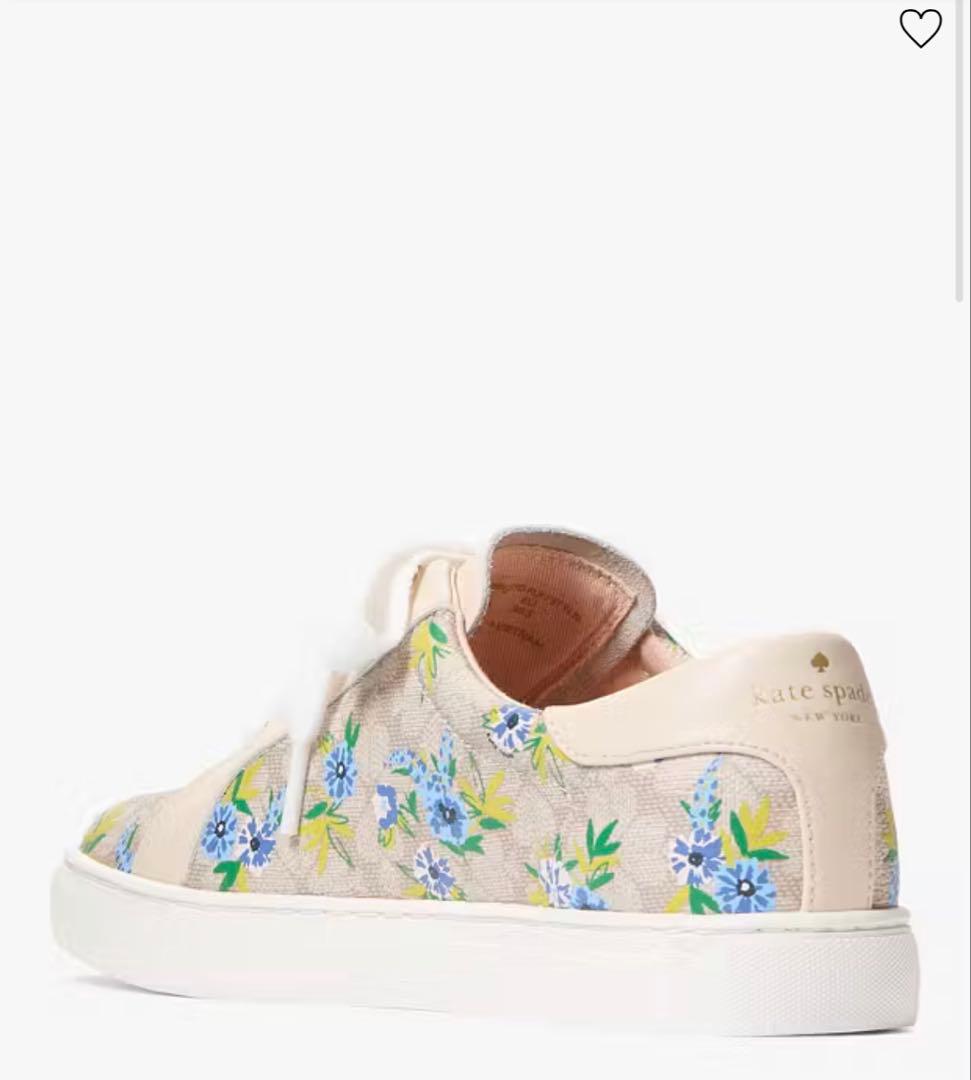 ケイトスペード 花柄スニーカー 23.5-24cm