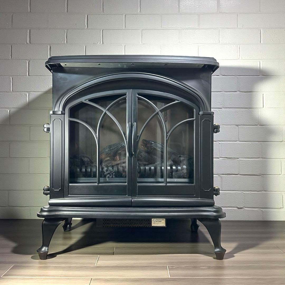 ニトリ ワイド暖炉型ファンヒーターBLT999B-3-BK 2017年式 - メルカリ