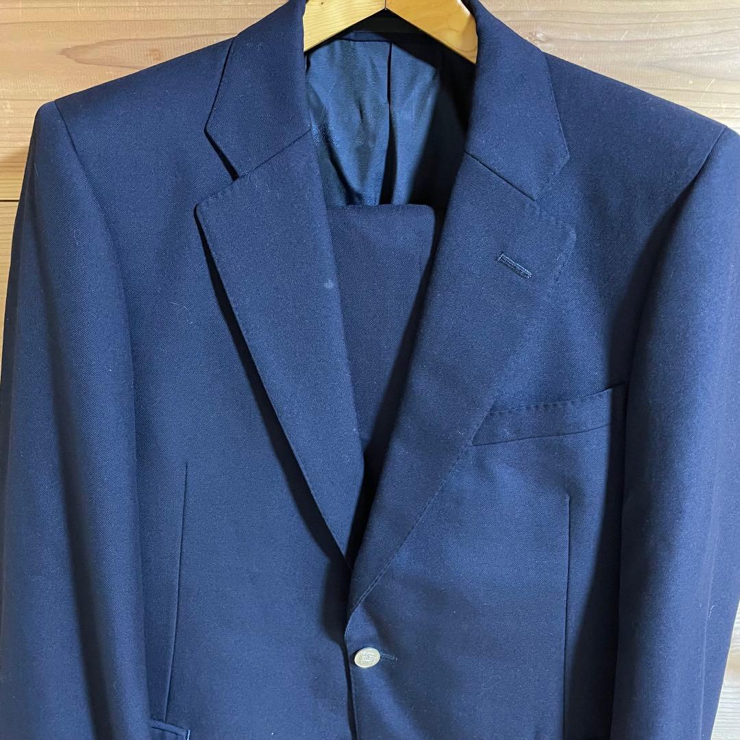 BURBERRY バーバリー 紺ブレ セットアップ 金ボタン タスマニアウール