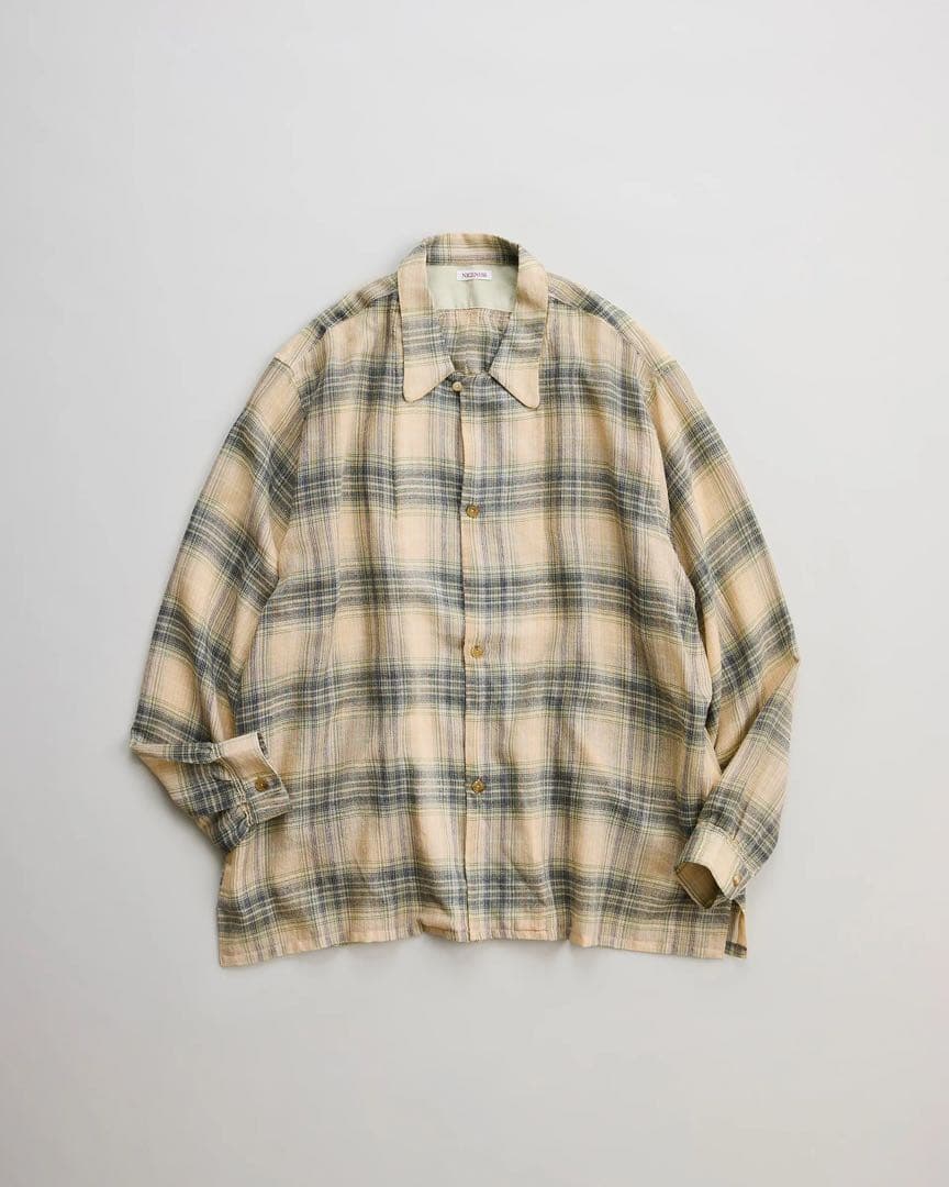トップス NICENESS THOM OPEN COLLAR JACKET SHIRT M NICENESS | Official Website